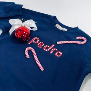 Sudadera con nombre de bastones de caramelo