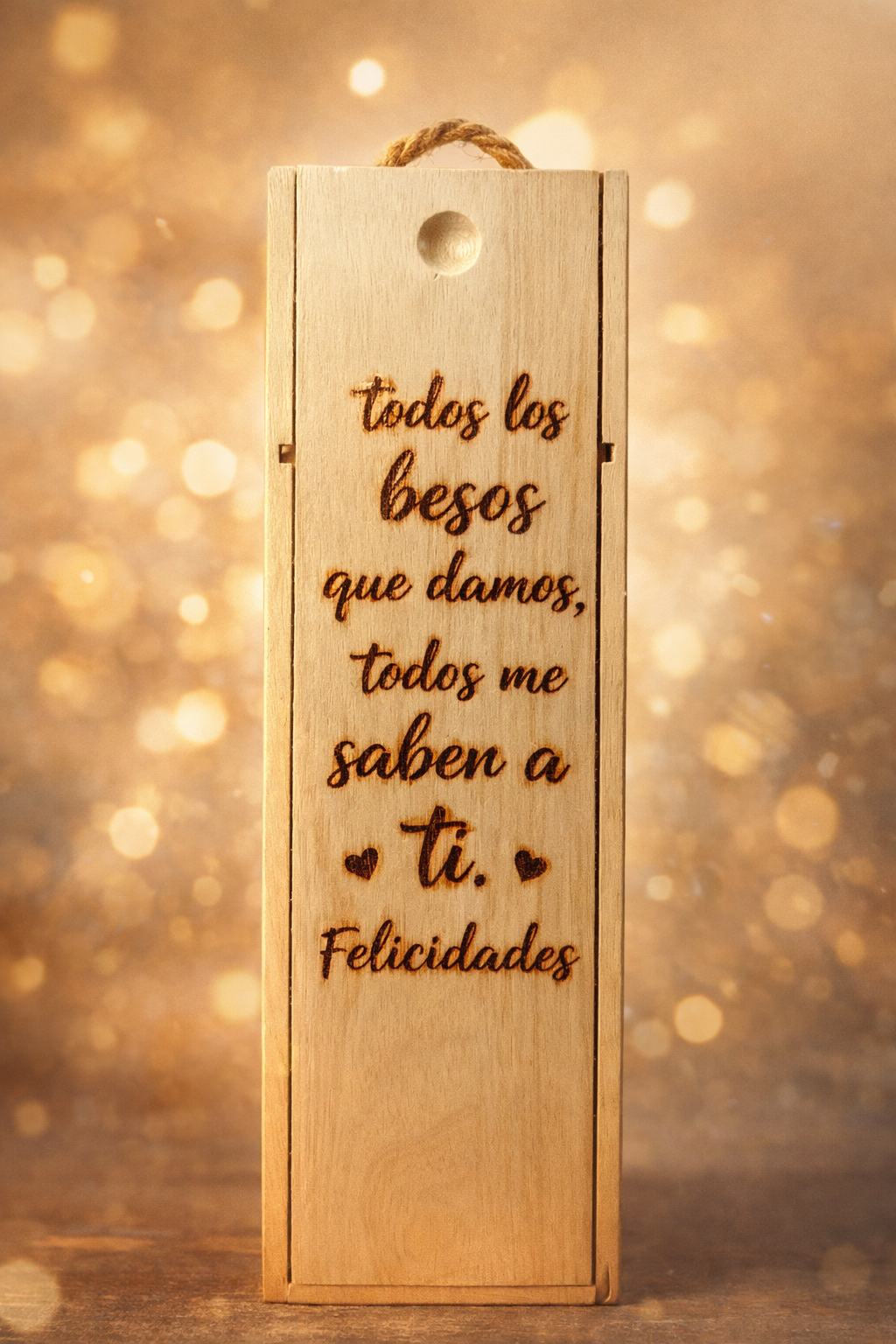 Caja de vino de madera personalizada - Imagen 4