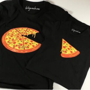 Camiseta conjunto Mamá/Papá – hijo Pizza